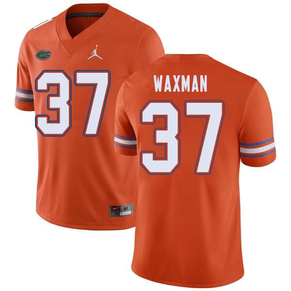 NCAA Florida Gators Tyler Waxman Men's #37 Jordan Brand Orange Stitched Authentic College Football Jersey GUZ7664NF